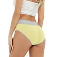 thumbnail image 5 of Lmnyox 4 Pack High Waist Underwear for Women Plus Size Full Coverage Briefs Breathable No Show Panties, 5 of 7