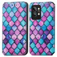 thumbnail image 2 of Compatible avec Realme Gt2 Pro Étui Portefeuille Coloré Fente pour Carte en Cuir Pu Support Magnétique Blocage Rfid, 2 of 3
