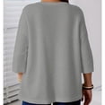 thumbnail image 4 of Posijego Womens Plus Size Cardigans 3/4 Sleeve Open Front Lightweight Causal Soft Cardigan Summer Loose Cover ups Jackets, 4 of 7