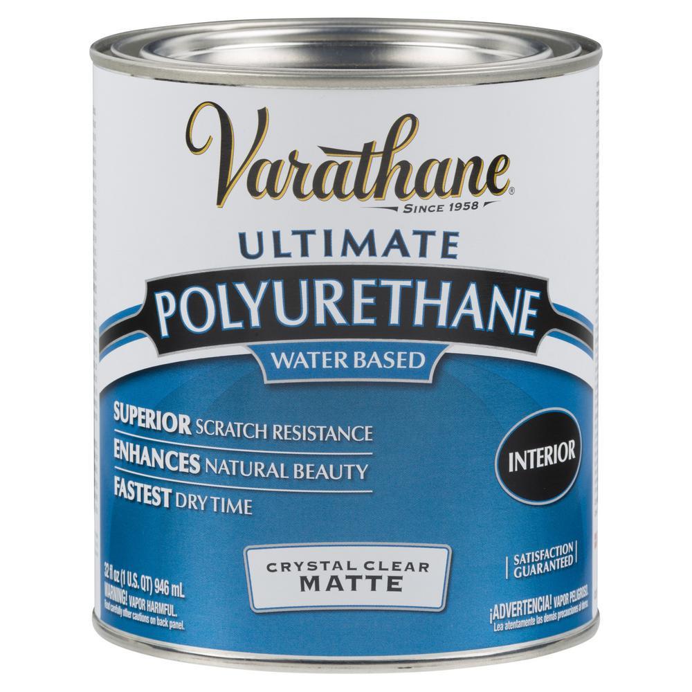 1 Qt. Clear Matte WaterBased Interior Polyurethane (2Pack) Walmart