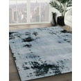 thumbnail image 2 of Ahgly Company Indoor Round Abstract Blue Gray Abstract Area Rugs, 7' Round, 2 of 6
