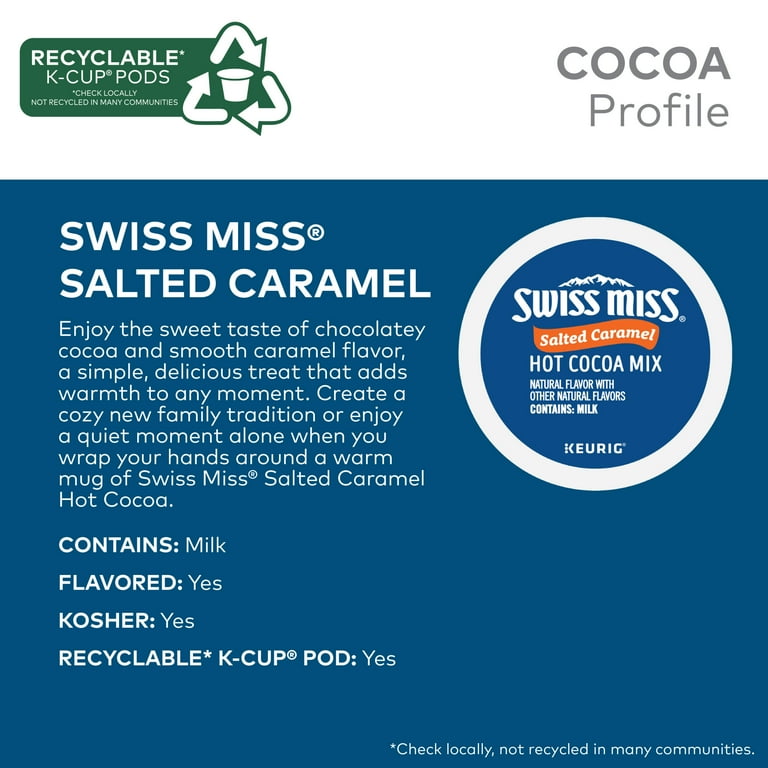 Swiss Miss Salted Caramel Hot Cocoa, K-Cup Pods, 22 Count