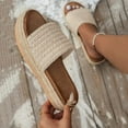 thumbnail image 6 of Mostsola Espadrilles for Women Platform Sandals Comfort Slide Sandals Footbed Slip on Shoes, 6 of 8