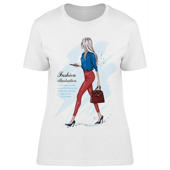 Stylish Businesswoman T-Shirt Women -Image by Shutterstock, Female Small