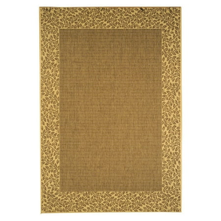 Safavieh Courtyard Regent Runner Indoor/Outdoor Rug, 2'-4" X 6'-7", Brown / Natural