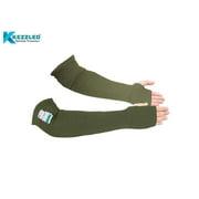 KEZZLED Kevlar Sleeves for Men and Women  4 Way Protection Long Arm Sleeve with Thumb Hole - Best for Welding, Gardening, Anti-Bite, Heat and Cut Resistant