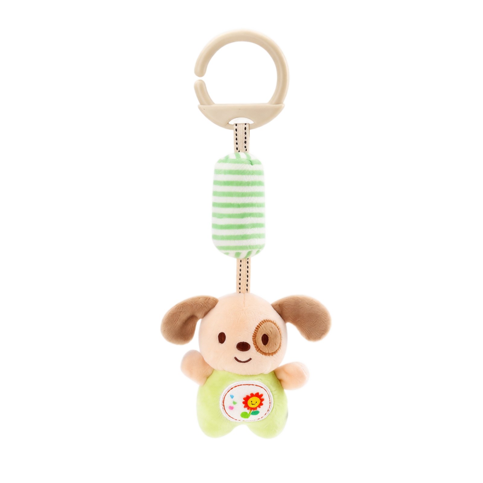 Knisume Hanging Wind Chime Stuffed Animal - Cute Plushies Activity Hanging Toy for Crib Car Seat, Sensory Development Companion Ornament, Holiday Shower Gift for New Parents