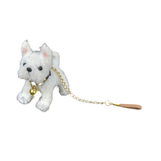 Miniatura de perro para casa de muñecas, escala 1:12, modelo de mascota para micropaisaje de casa de muñecas Blanco