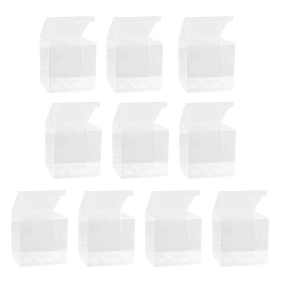 Frcolor Boxes Clear Box Gift Candy Favor Transparent Favors Plastic Cube Gifts Display Christmas Wedding Acrylic Case