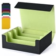 thumbnail image 1 of Caja de almacenamiento de tarjetas UAONO para tarjetas coleccionables de piel sintética de más de 1800, 1 of 6