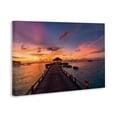 thumbnail image 2 of Stupell Industries Traditional Amazing Sunset at Pier Canvas Art, 24 x 16, by Creative Studio, 2 of 8