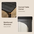thumbnail image 7 of Aiho 3 Pieces Dining Table Set for 2 - Gray, 7 of 7