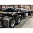 thumbnail image 5 of 20' x 30' Flatbed Trailer Steel Tarp with 6 FT Drop - Heavy Duty Black 18 Oz Vinyl Waterproof Tarp for Truck/Trailers to Protect Cargo from Wind, Rain, Snow and Sun, 5 of 9