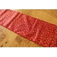 thumbnail image 3 of Brocade Table Runner Christmas Holiday Collection Glittery Stars Red, 3 of 4