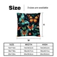 thumbnail image 5 of Flower Butterfly Decorative Bed Pillow Covers Throw Pillows Set with Unique Patterns for all Occasions - 16x16, 18x18, 20x20 inches - 2 Pack Pillow Inserts Included, 5 of 6