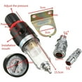 thumbnail image 3 of 1/4 Air Compressor Filter Water Separator Trap Tool Kit With Regulator Gauge, 3 of 7