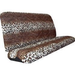 truck seatcovers leopard suv bench tan universal seat rear covers vehicle piece gold