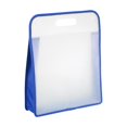 thumbnail image 4 of Bolsa de archivos portátil multifuncional, práctica, transparente, impermeable, portafolio de arte, organizador de archivos para aula, oficina y niños Azul, 4 of 8
