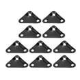 thumbnail image 1 of zhangqiuzhi 10pcs Triangle Tent Rope Fastener Aluminium Alloy Ultralight Strong Paracord Tensioners Rope Adjuster for Camping Black, 1 of 17