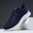 thumbnail image 4 of Men's Lightweight Breathable Sneakers - Lace-Up Closure, - Casual Wear for Gym,, Everyday - -Terrain (/Solid Colors) & Low-Top Athletic Running Shoes with Cushioned Sole, Round Toe, 4 of 9
