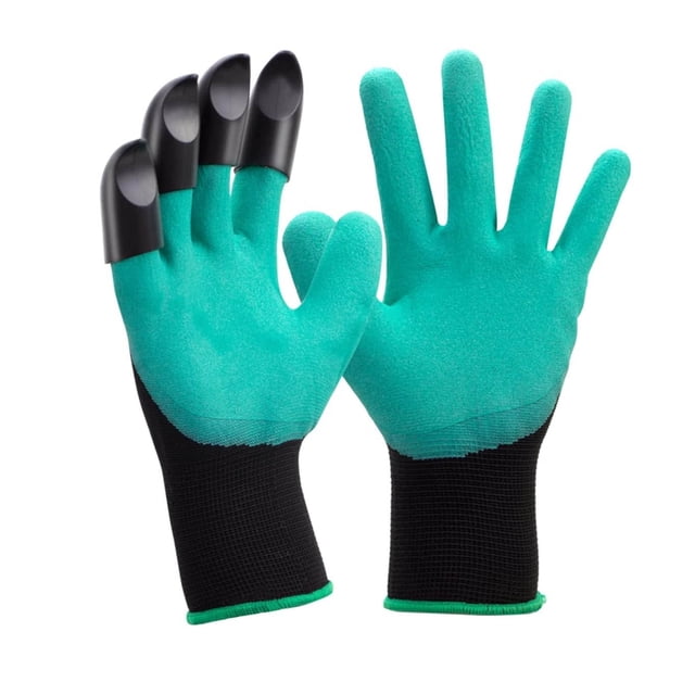 Guantes de jardinería con garras, guantes de trabajo para jardín y patio, regalo para hombres y mujeres (verde)