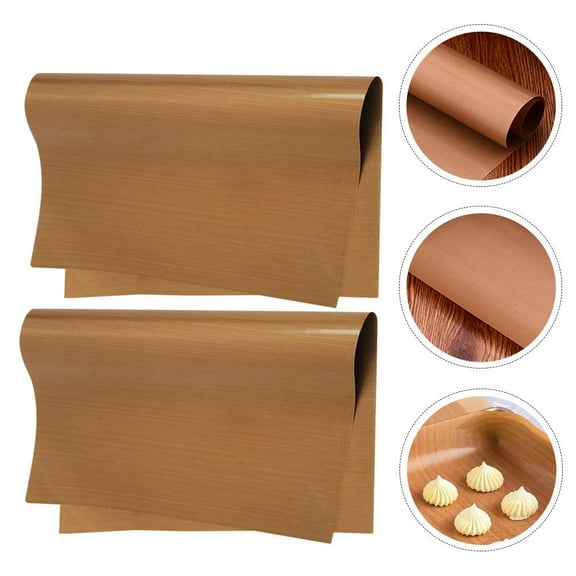 SEWCHICS Reusable Non-Stick Baking Mat for Cookies Pastries Light Brown Silicone Oven Liner