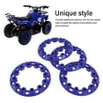 thumbnail image 4 of 4Pcs 6 Inch ATV Wheel Hub Trim Cover Decorative Rim Guard for Go Kart with Universal Protection Decor Suitable for ATVs More, 4 of 7
