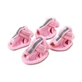 thumbnail image 2 of CSStudio 4Pcs Breathable Mesh Dog Sandals, Adjustable Soft Sole Puppy Shoes, Anti- Paw Protectors for Small Dogs for Hot Pavement Summer Walking, 2 of 6