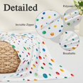 thumbnail image 3 of Colorful Polka Dot Toddler Pillow Covers 16x24 Inch, Rainbow Point Vibrant Decorative Pillowcase with Zipper, Microfiber Pillow Protector, Breathable Throw Pillowcases for Sofa Bed Living Room, 3 of 9