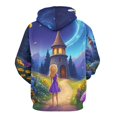 thumbnail image 3 of Enchanted Castle Night Scene-1 3D Print Hoodie Men Women Autumn Thin Pullover Sweatshirt Vintage Streetwear Tops, 3 of 6
