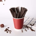 thumbnail image 2 of 200 Pieces Two Holes Coffee Stirrer Straw 2-in-1 Disposable Plastic Coffee Stir Sticks Coffee Stirrer Straw for Coffee Bars Office Restaurants Home Indoor Outdoor by Casewin, 2 of 5