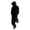 Black-2, variant on Dxssxc Abstract Hooded Man Figurine Statue, Faceless Art Sculpture for Desktop Decor, Modern Home & Office Decor, Black or White Resin Figurine for Shelves & Gaming Setups
