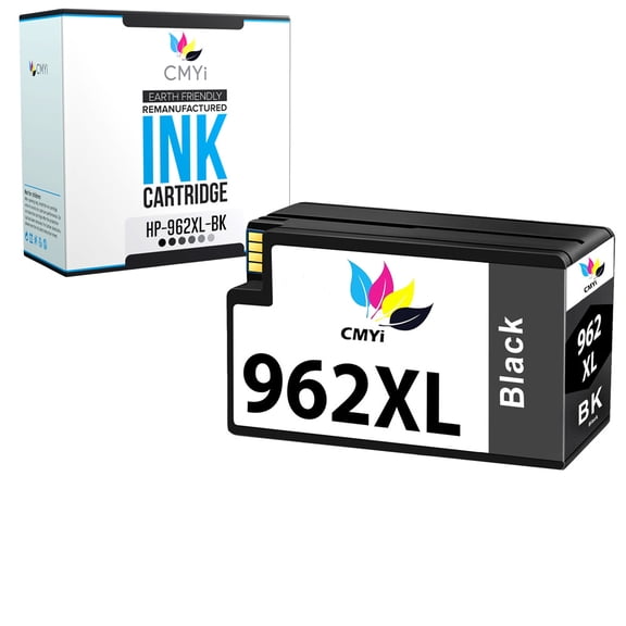 CMYi 962XL Black 1-Pack Ink Cartridge compatible for HP 962XL - OfficeJet 9012, Pro Premier, 9010, 9010e, 9012, 9012e, 9013, 9014, 9014e, 9015, 9015e, 9016, 9016e, 9018, 9018e, 9019, 9019e (1 Black)