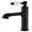 Black, variant on Bathroom Faucet Basin Mixer Black/Chrome Tap Single Handle Hot and Cold Water Brass Taps -Modern Design