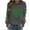 Gray, variant on Cadancy St Patrick Shirts for Women Irish Shamrock Heart Graphic Long Sleeve Pullover Sweatshirts Crewneck Casual Loose Tops Fashion Funny Holiday Outfits