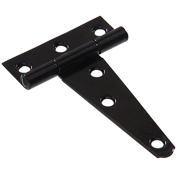 Hillman Hardware Essentials 851681 Steel Light T-Hinges Black 3-Inch, 2 Pack