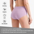 thumbnail image 4 of Loritta Secret 5-Pack Underwear for Women Cotton High Waist Panties Full Coverage Cotton Panties for Women, Size S-2XL, 4 of 6