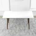 thumbnail image 4 of Pemberly Row 63" Rectangle Wood Dining Table in White Top/Walnut Legs, 4 of 5