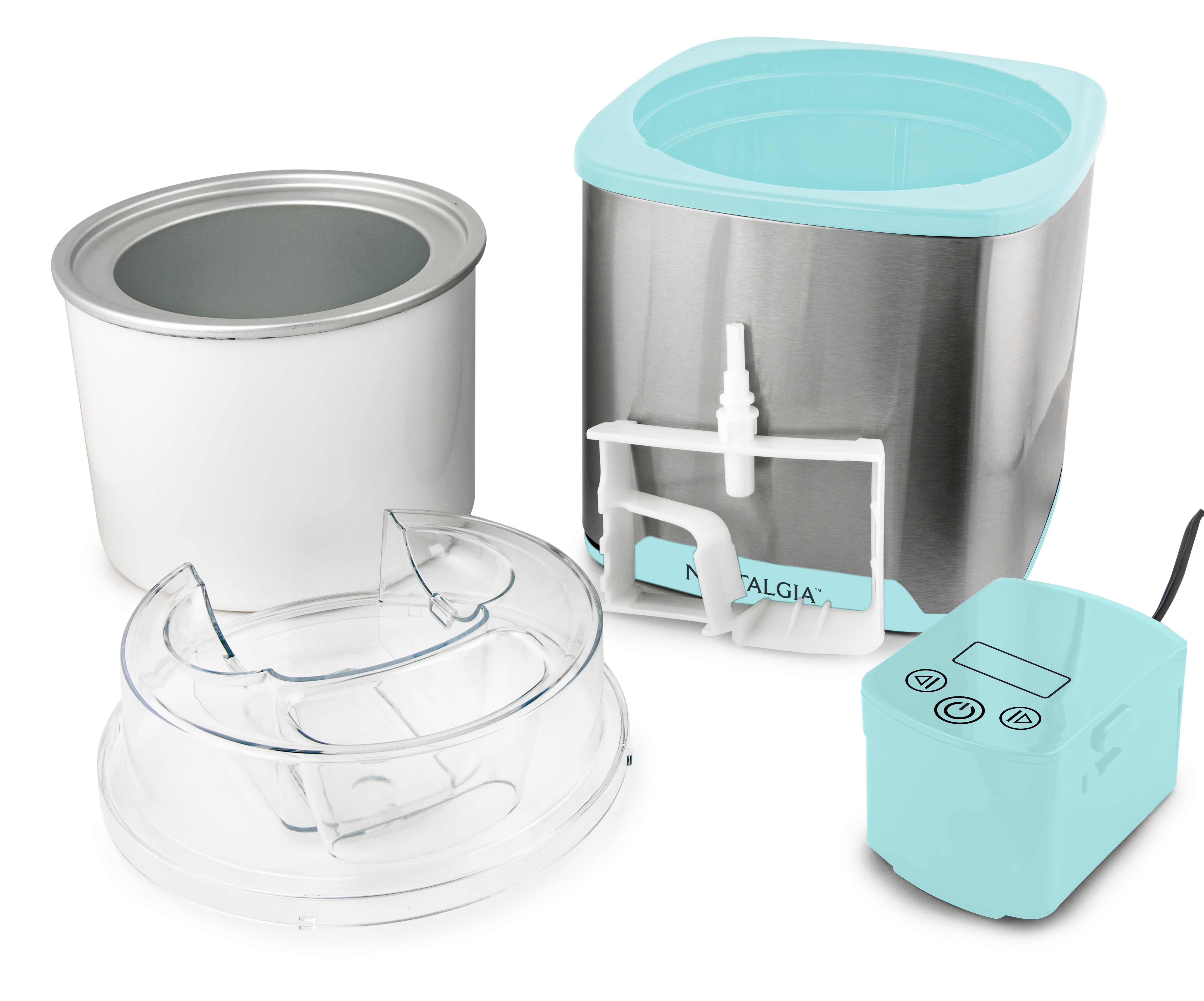 Nostalgia 2-Quart Electric Ice Cream Maker, Aqua