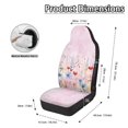 thumbnail image 6 of Psesaysky Watercolor Wildflower Front Seat Covers for Automobile, Easy to Install Waterproof Polyester Fabric Automotive Seat Protectors, Set of 2 for Suvs and Trucks, 6 of 6