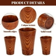 thumbnail image 3 of Multibey2 Pack 300ML Wooden Tea Cups - Handmade Natural Wood Cup for Coffee, Tea & Hot Drinks, Wooden Portable Cup Outdoor Coffee Mug for Home Office, 3 of 7