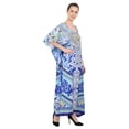thumbnail image 6 of Miss Lavish London Kaftan Dresses for Women,Beach Kaftan Coverups,Hawaiian Coverups for Women,Long Beach & Swimsuit Coverups,Plus Size African Caftan Dress,Moroccan Style Loungewear Blue L, 6 of 6