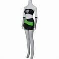thumbnail image 4 of Women’s Sam Manson Style Outfit Skull Print Crop Top with Mini Skirt Fashion Ensemble, 4 of 8