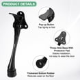 thumbnail image 2 of Uxcell 1-Pack Topes de Puerta, Tope de Puerta de Caída de Aleación de Aluminio de 6 Pulgadas con Altura Ajustable [Negro], 2 of 7
