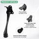 thumbnail image 2 of Uxcell 1-Pack Topes de Puerta, Tope de Puerta de Caída de Aleación de Aluminio de 6 Pulgadas con Altura Ajustable [Negro], 2 of 7