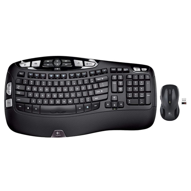 Combo Teclado y Mouse Inalámbricos Ergonómico Logitech MK550