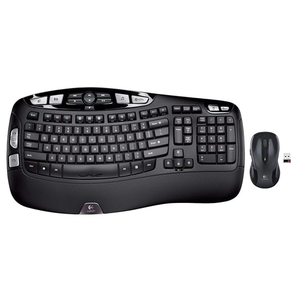 Combo Teclado y Mouse Inalámbricos Ergonómico Logitech MK550