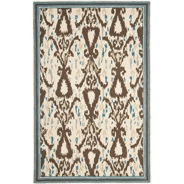 Safavieh MSR4553B-9 Martha Stewart Collection Handmade Wool Area Rug, 9' x 12', Clove')