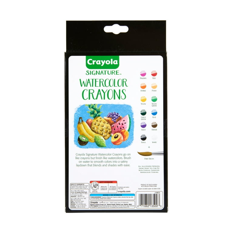Amazon.com : PRANG Payons Watercolor Crayons, Round Sticks
