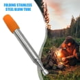 thumbnail image 1 of Escalada Blow Fire Tube Outdoor Camping Cooking Soplete de boca retráctil (naranja), 1 of 4